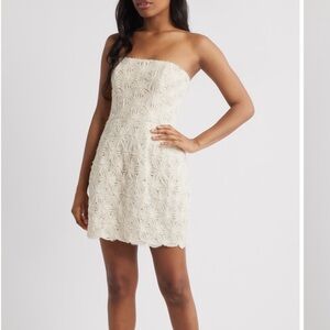 SAYLOR KARLINA 3D FLORAL MINI DRESS